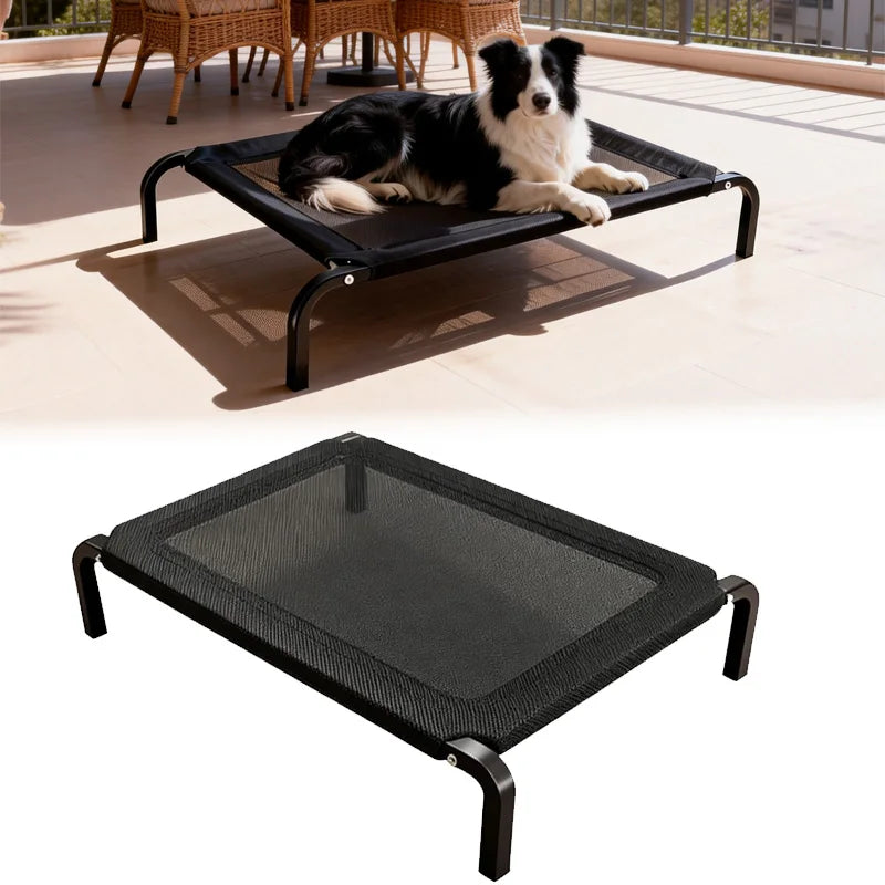 Elevated Dog Bed - Raised Summer Cot, Non-Slip & Portable