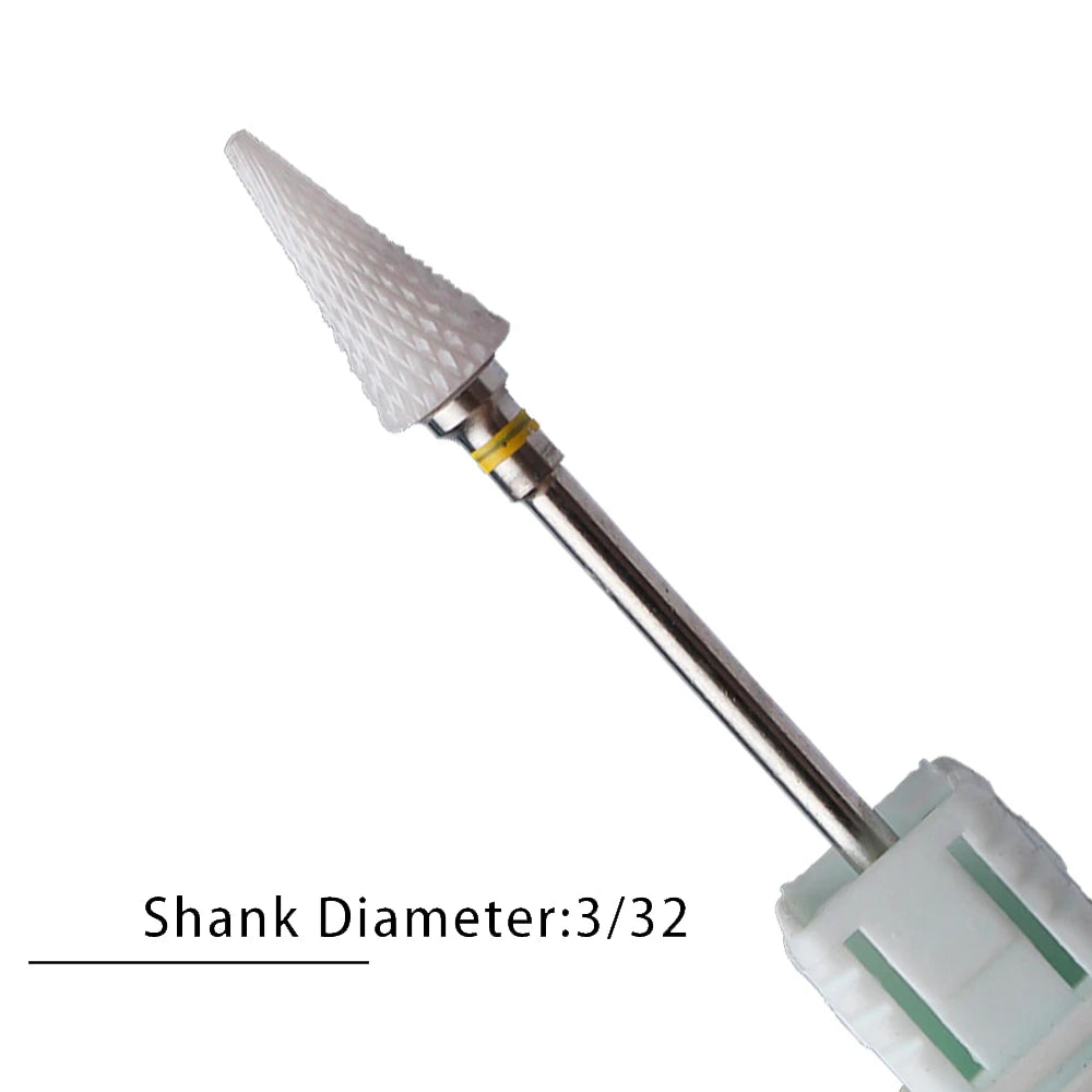 Nail Drill Bits Flame Ceramic Cutters for Manicure Electric Pedicure Nail Bits Gel Polish Remover Files Burr Nail Accessories