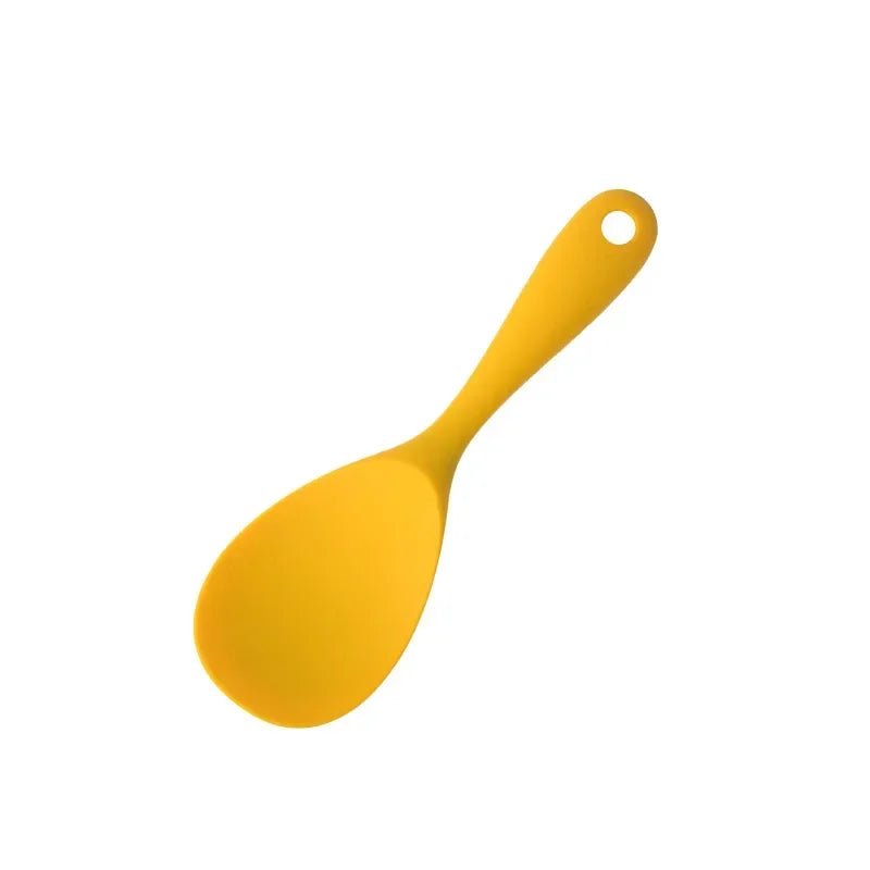 Yellow Silicone Kitchen Utensil Set - Spatulas for Cooking and Baking - photo 7