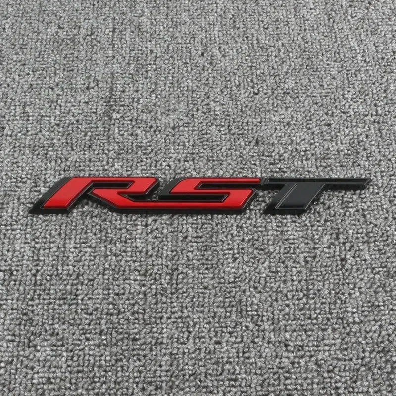 3D Metal RST Logo Sticker Rear Trunk Emblem Badge Car Decals For Chevy Chevrolet Silverado