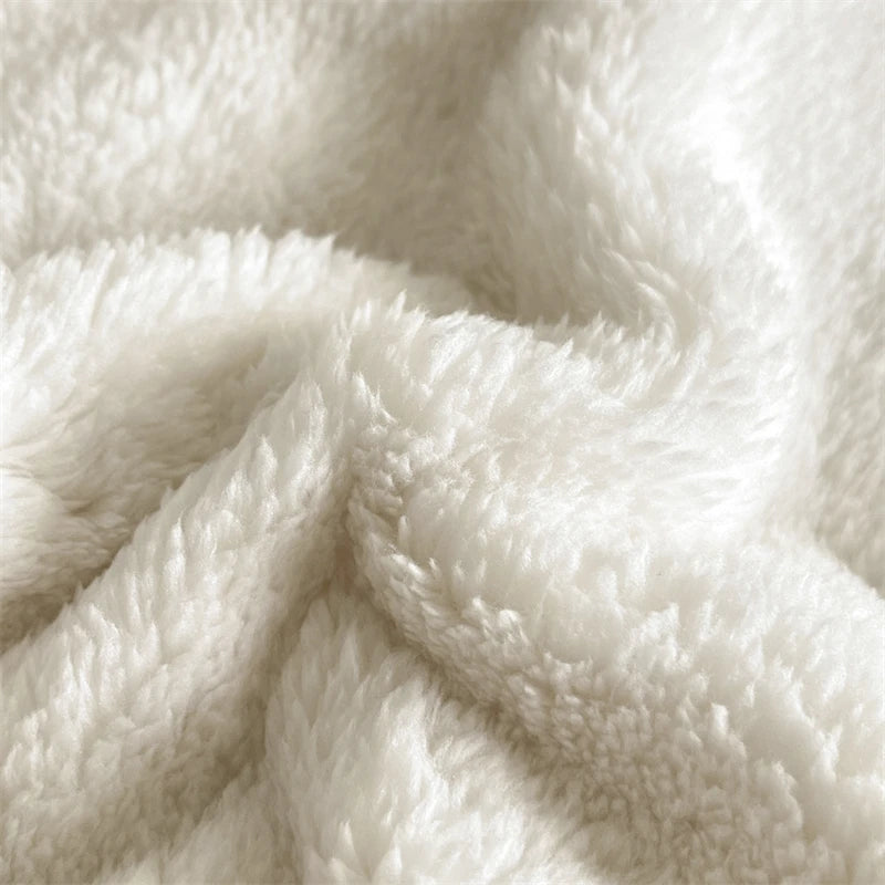 3Pcs Velvet Fleece Fitted Bed Sheet With Elastic Band Anti-slip Adjustable Mattress Cover Thick Warm Bed Cover With Pillowcases