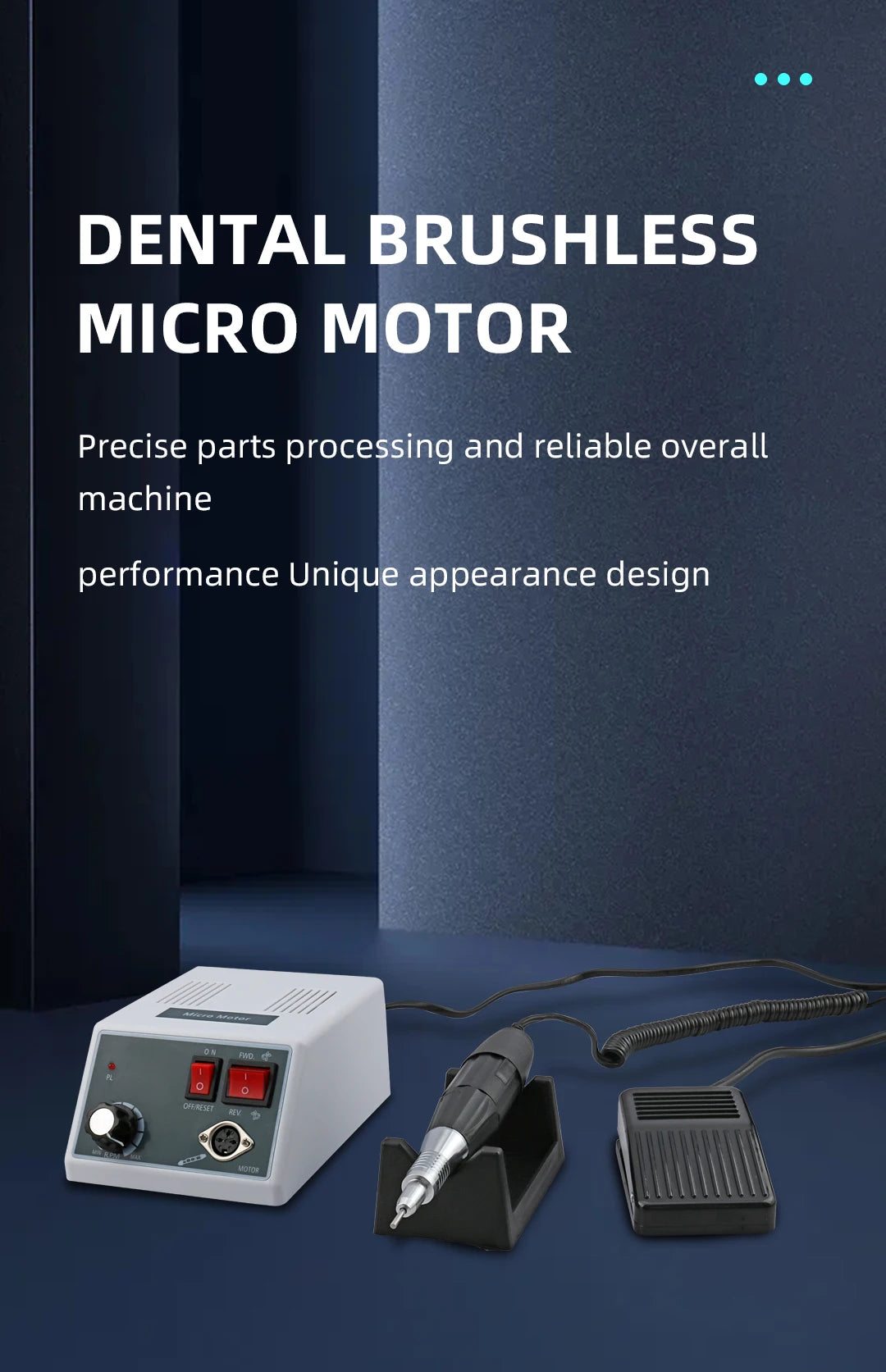 ECIN Dental Marathon Micromotor 35000RPM E TYPE 18 102 204 Handle Handpiece Polisher Grinder Lab Equipment Dentist Clinic Tools