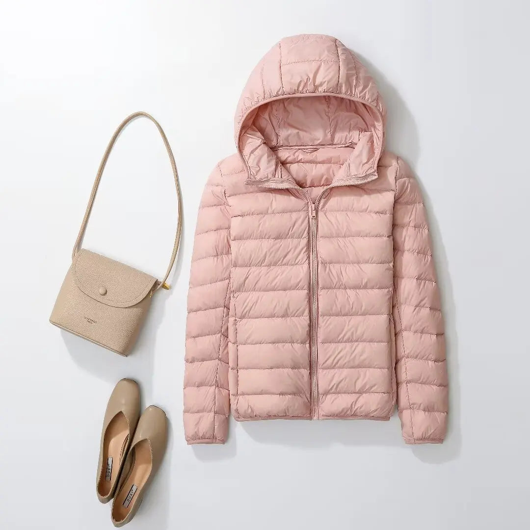Women's Packable Hooded Puffer Jacket - Plus Size Lightweight Coat - photo 19