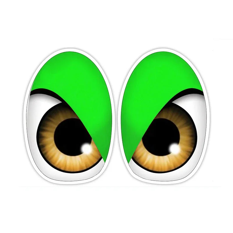FUYOOHI Personality Cartoon Bird Red Eyes Anime Funny Car Stickers Bumper Trunk Truck Graphics JDM Vinyl Car Wrap Decal