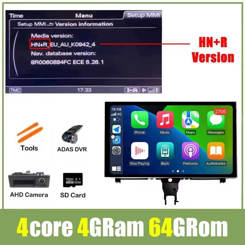 9" Android Car Stereo for Audi A6 C7 & A7 (2012–2018) — CarPlay, Android Auto, GPS, Bluetooth, WiFi