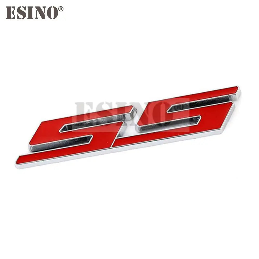 New Car Styling 3D Metal Chrome Zinc Alloy Emblem Car Body SS Front Grill Badge Sticker Decal for Chevrolet SS Camaro SS