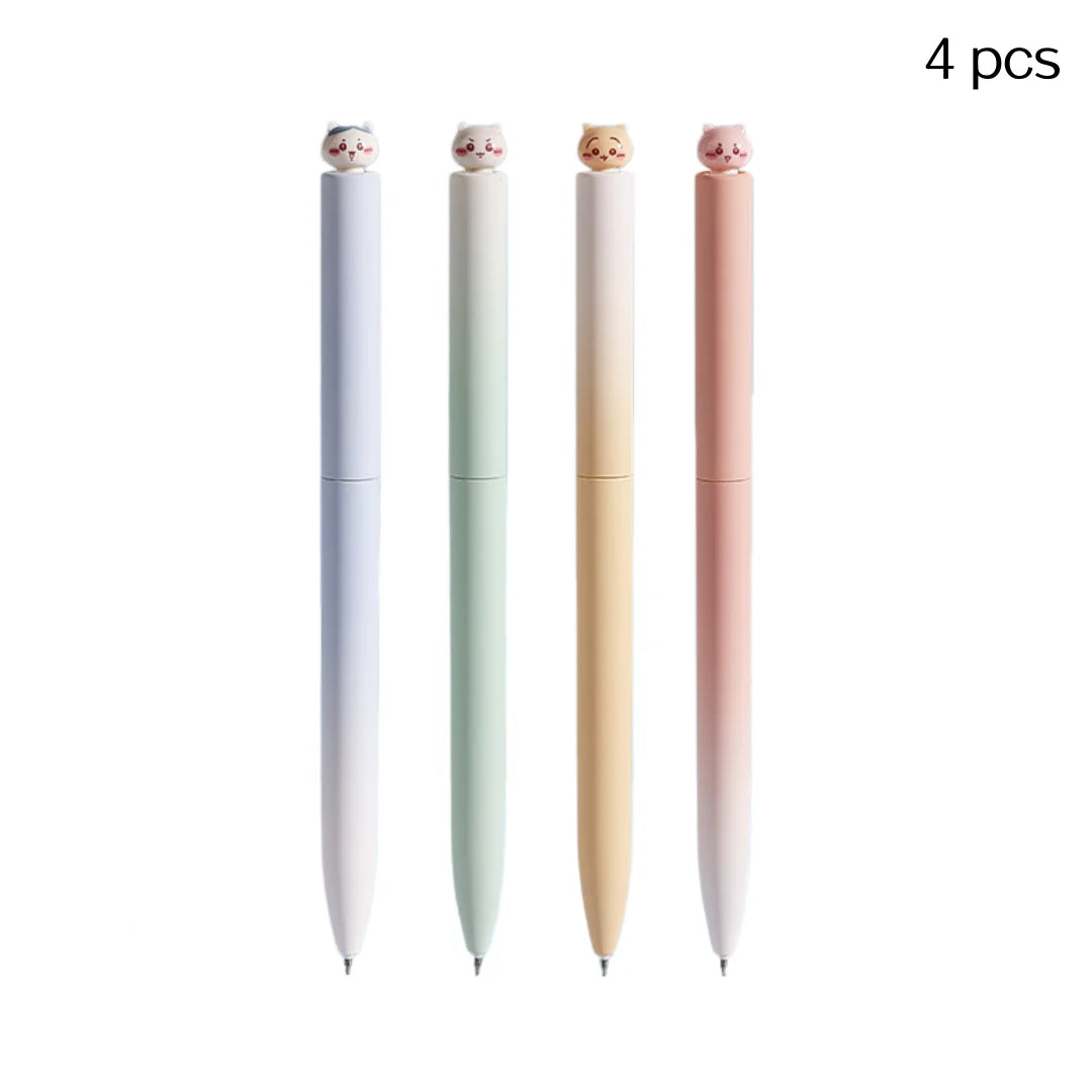 Cute Chiikawa Gel Pen Set | 0.5mm Black Ink, Ideal for Students & Chiikawa Fans, Perfect Back-to-School Gift & Present for Frien