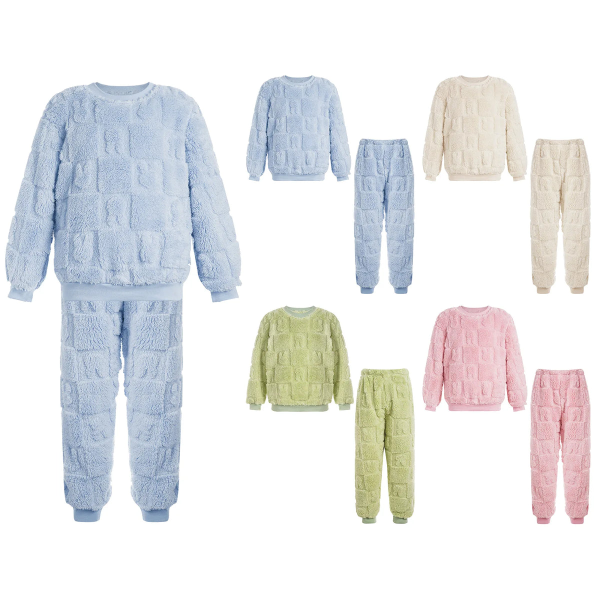 Kids Flannel Pajama Set - Long Sleeve Top and Pants for Boys and Girls - photo 2