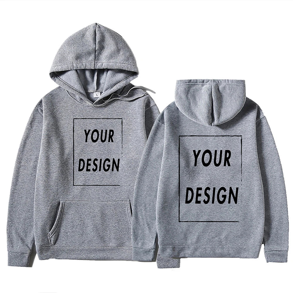Custom Print Hoodie, Add Your Own Photo or Logo
