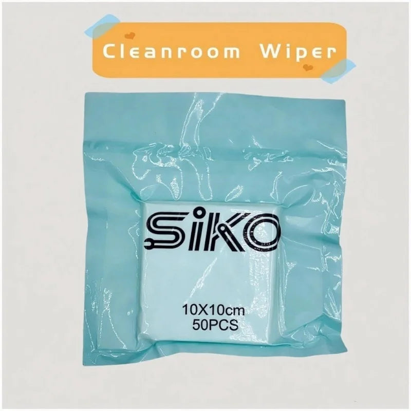 High-Quality Dust-Free Cloth 10x10cm Muti-choice Ultra-Soft Microfiber Cleanroom Wiper for PCB Watch Jewelry & Smartphone Repair