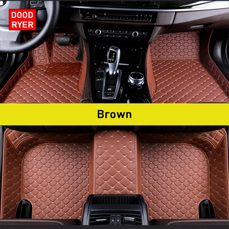 Custom-Fit Leather Car Floor Mats for Ford F-150 2009–2023 (Full Set)