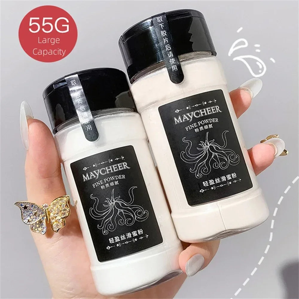 55g Large Capacity Loose Setting Powder – Oil Control, Waterproof & Matte Finish | Natural Long-Lasting Makeup