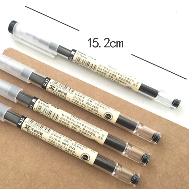 Japan Fine Point Pen 0.35mm Black Blue Red Ink Gel Pen Ballpoint Pen School Office Student Writing Stationery Supply