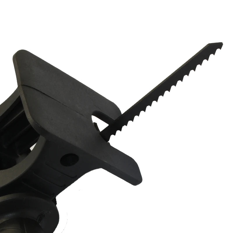 MMAlto Portable Reciprocating Saw Drill Adapter – Converts Drill to Reciprocating Saw | 3 Saw Blades Included | Wood & Metal Cutting | DIY Tool