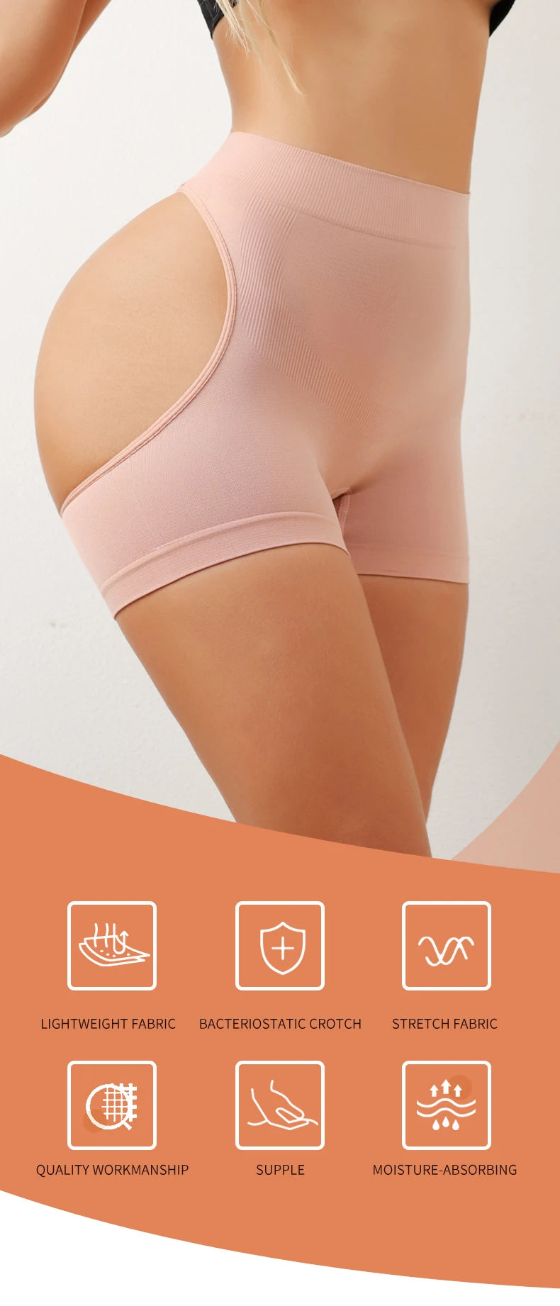 Women Hip Enhancer Body Shaper Shorts Show Buttocks Butt Lifter Underwear Tummy Control Shapewear Brief Belly Slimming Panties
