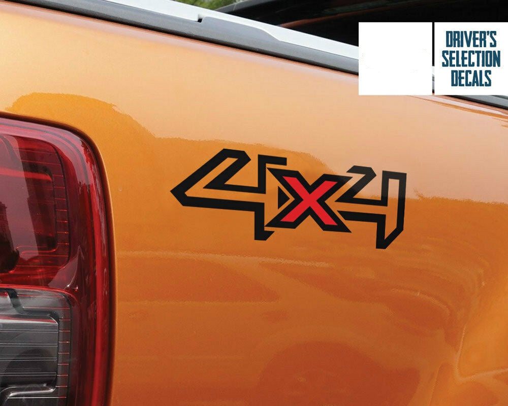 4x4 Letter Graphics Vinyl Decal — Universal Fit for Pickups & Trucks