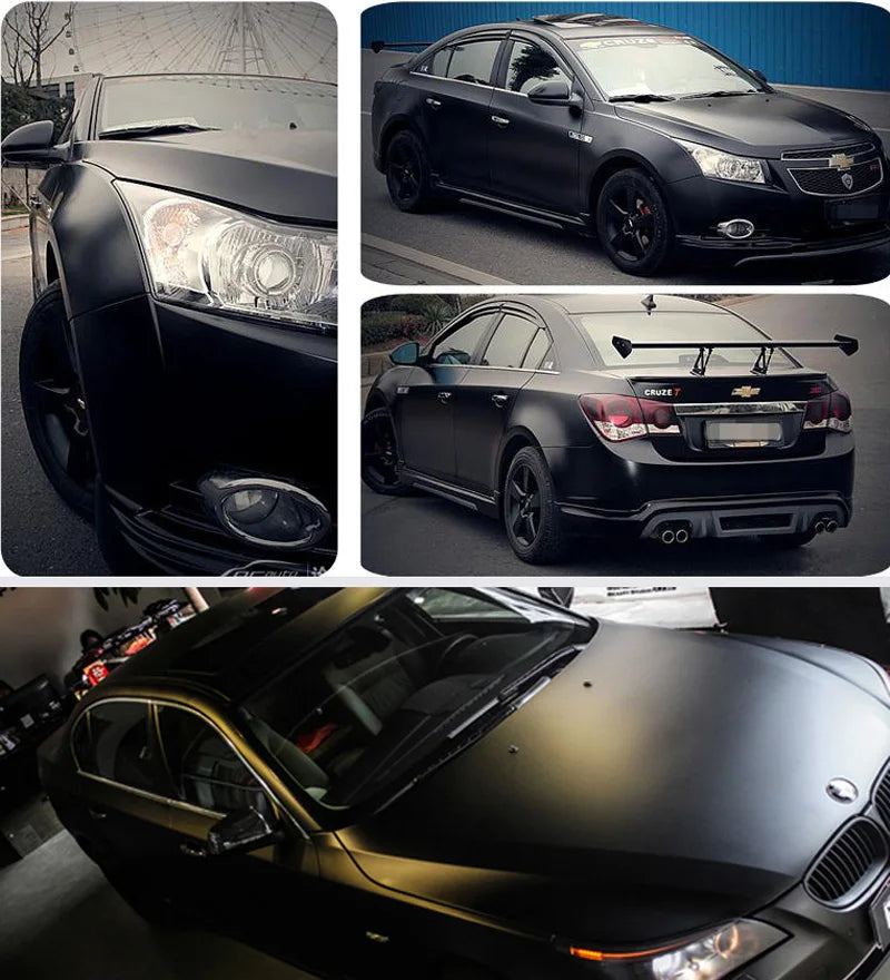 3D 4D 5D Carbon Fiber Vinyl Wrap Film – Black Matte Car Sticker for Car, Laptop, Phone & Motorcycle