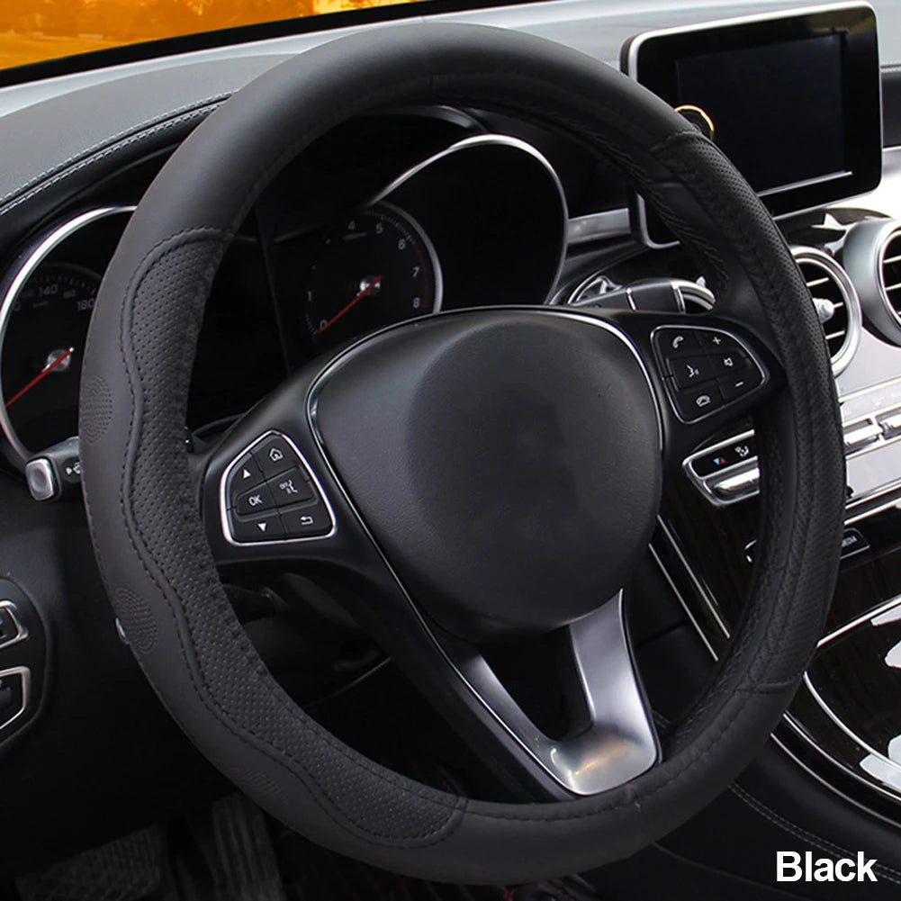 10 Colors Car Steering Wheel Cover Universal Volant Braid on the Steering-wheel Fashion Non-slip Funda Volante Auto Car Styling