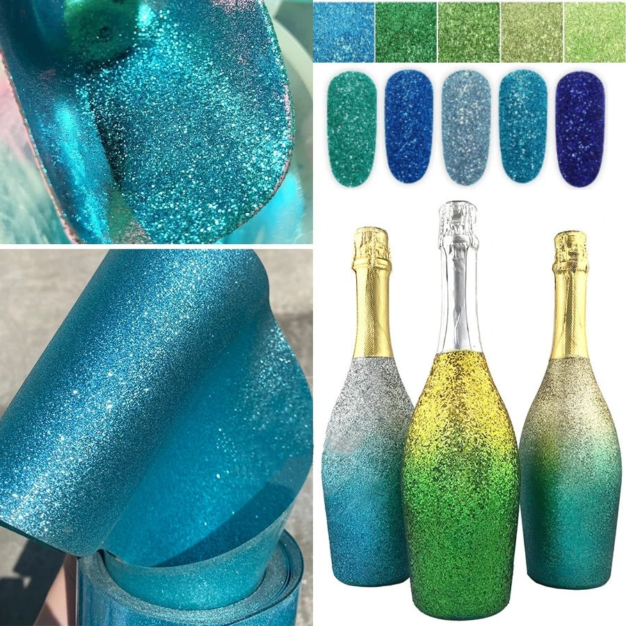 50g Extra Fine Glitter Holographic Laser Dazzling Nail Glitter Powder Art Crafts Resin Tumbler Decoration Shiny Flakes Sequins