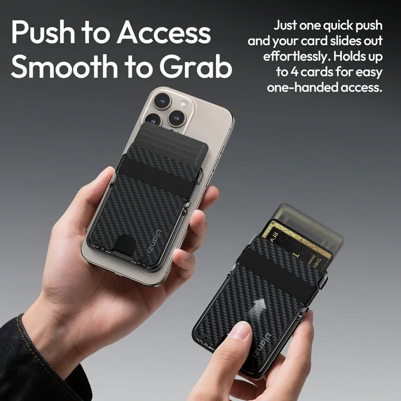 Original Ulanzi ML25 Aluminum Alloy Cardholder Phone Stand Double Side Magnetic Ring Portable Anti Scratch Foldable Fit