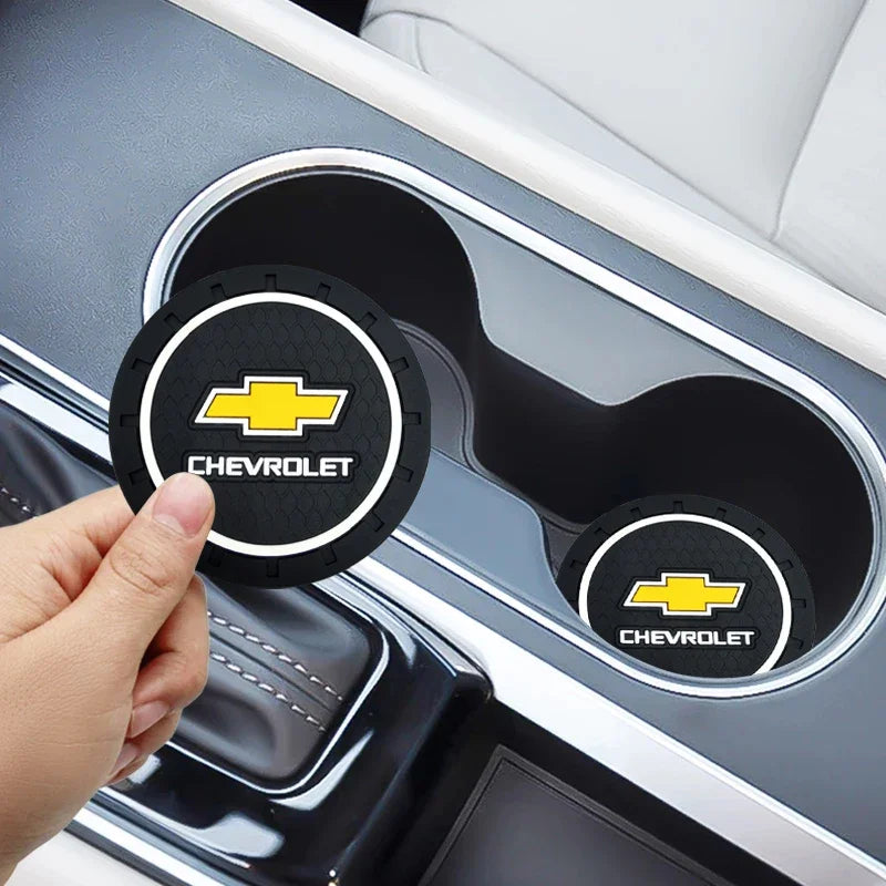 1/2pieces of anti slip rubber pads for car water bottles For Chevrolet Silverado Impala Malibu Equinox Cruze Tahoe/Suburban Aveo
