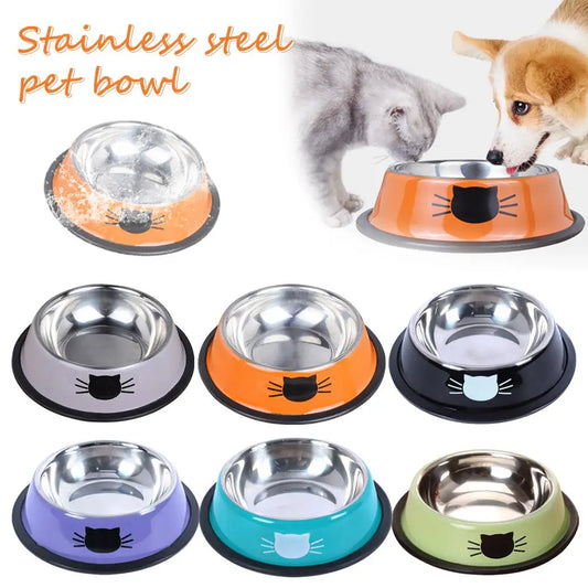Insulated Stainless Steel Cat Bowl - Double Wall, Non-Slip