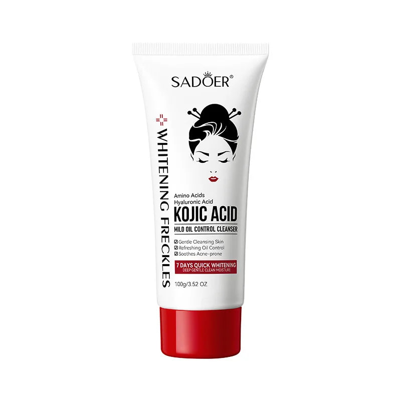 Kojic Acid Facial Cleanser Face Wash Foam Facial Cleansing Mossee Moisturizing Brightening Shrink Pores Facial Skincare Products
