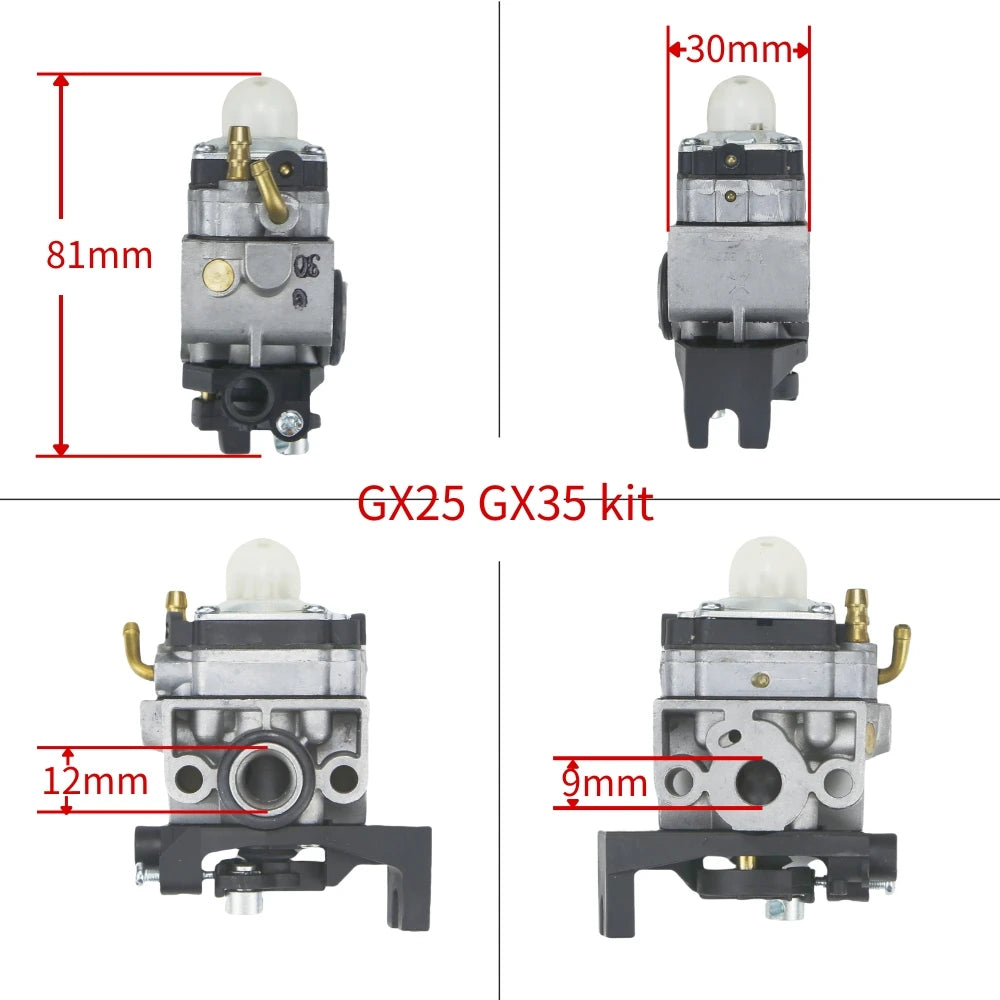 GX35 Lawn Mower Carburetor For Honda GX25 GX35 HHB25 HHT35 HHH25 HHT35S 16100-Z0H-825 16100-Z0H-053 4-stroke Micro Motors