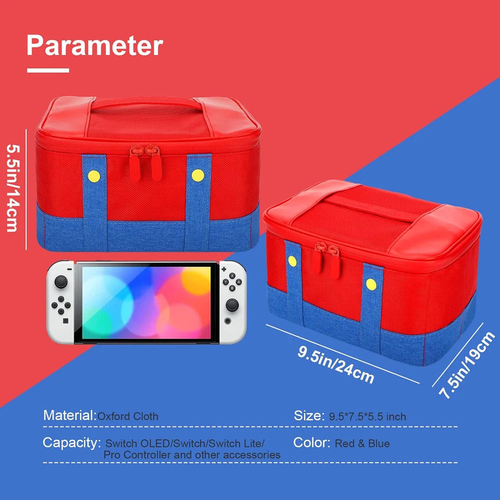 Large Carrying Protective Case for Nintendo Switch OLED Console Pro Controller Travel Storage Bag Case For Switch Accessories
