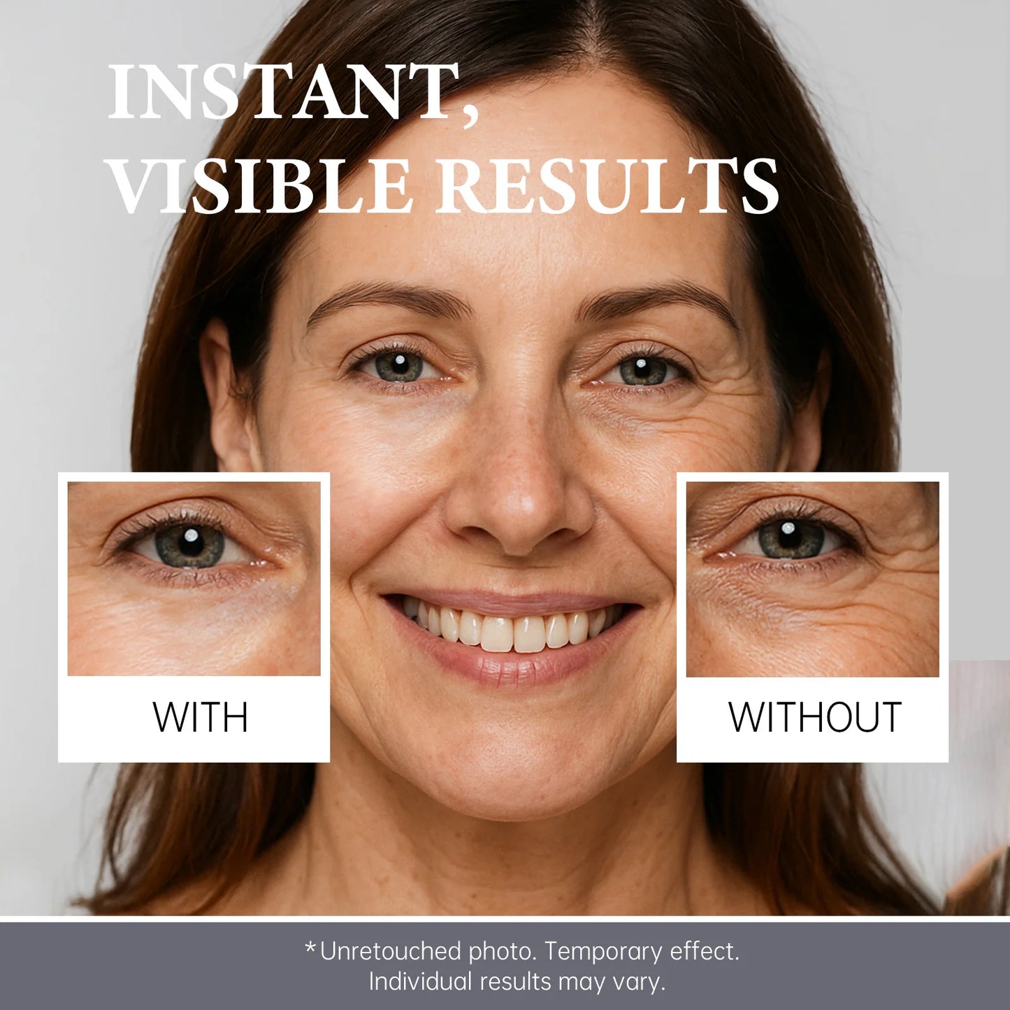 Instant Eye Firming Cream,Effectively Reduces Puffiness, Dark Circles, And Wrinkles,Universal Shade, Suitable For All Skin Types