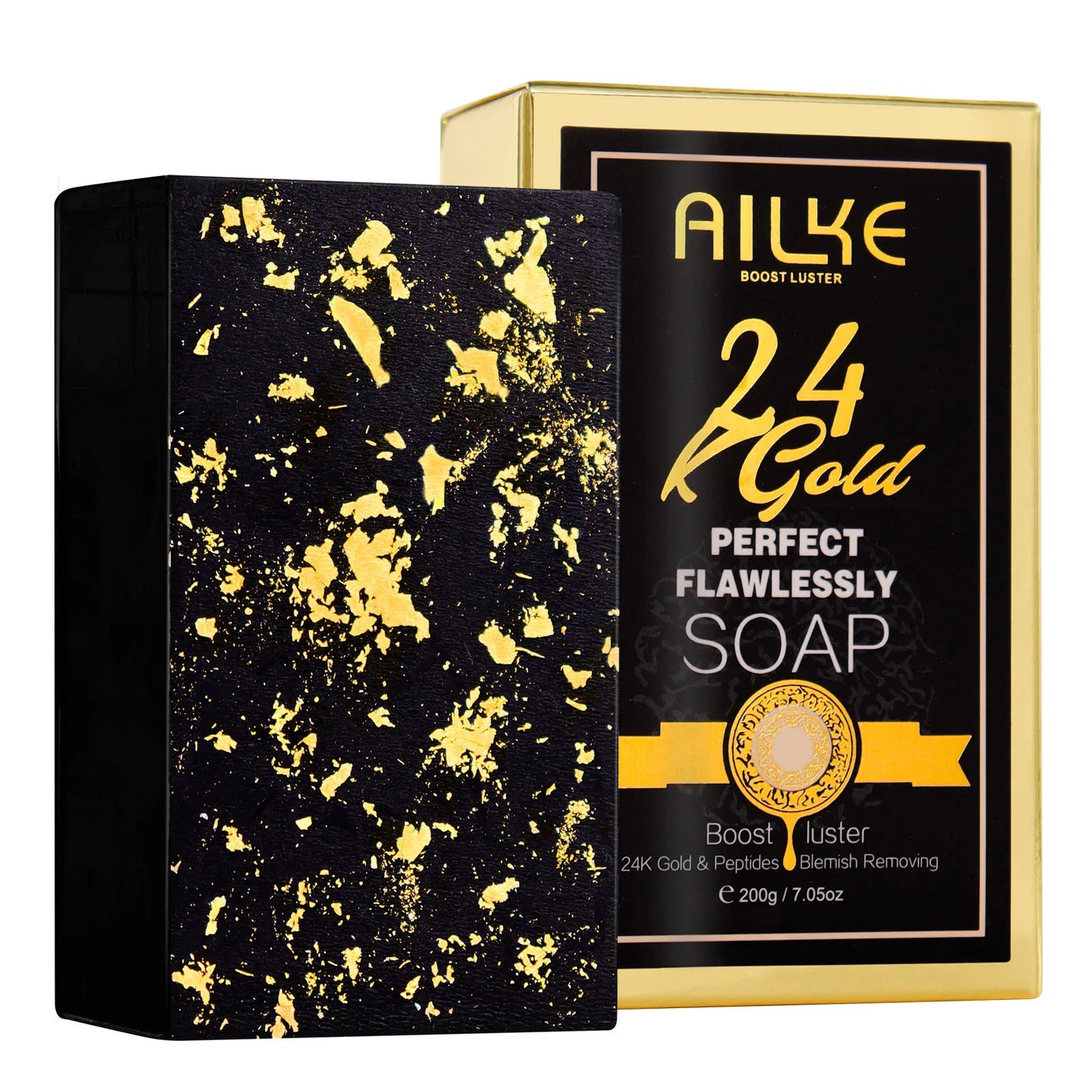 AILKE 24K Glod Flawlessly Skin Care Set, Whitening, Reduce Dark Spots, Pigmentation, Wrinkles, Moisturize, For All Skin Types