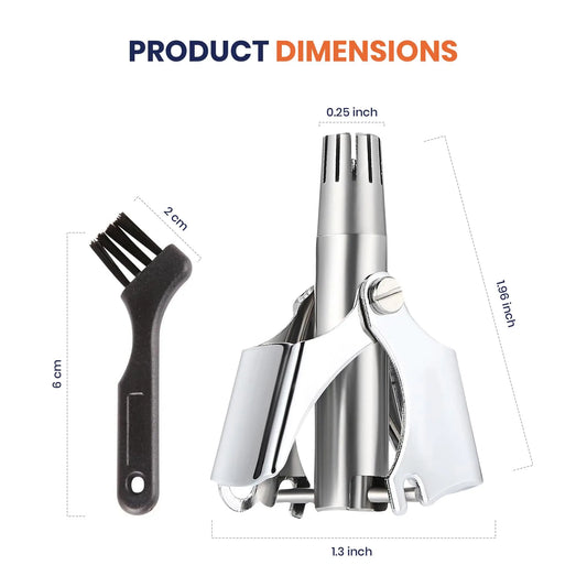Manual Nose & Ear Hair Trimmer - Stainless Steel, Painless, Portable - photo 6
