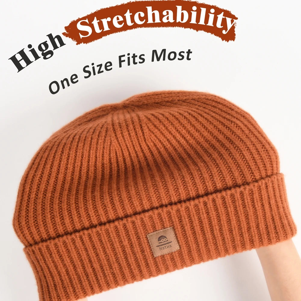 Women's Fold-Over Cuff Knit Beanie - Soft Solid Winter Hat - photo 5