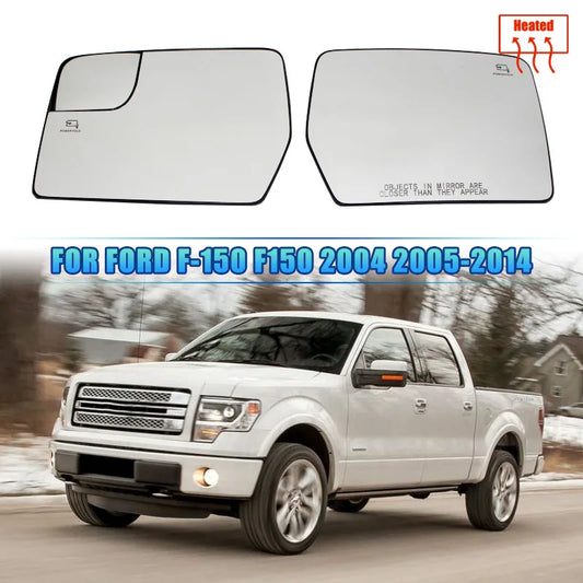 Heated Side Wing Mirror Glass for Ford F-150 2011–2014 (2-Pack)
