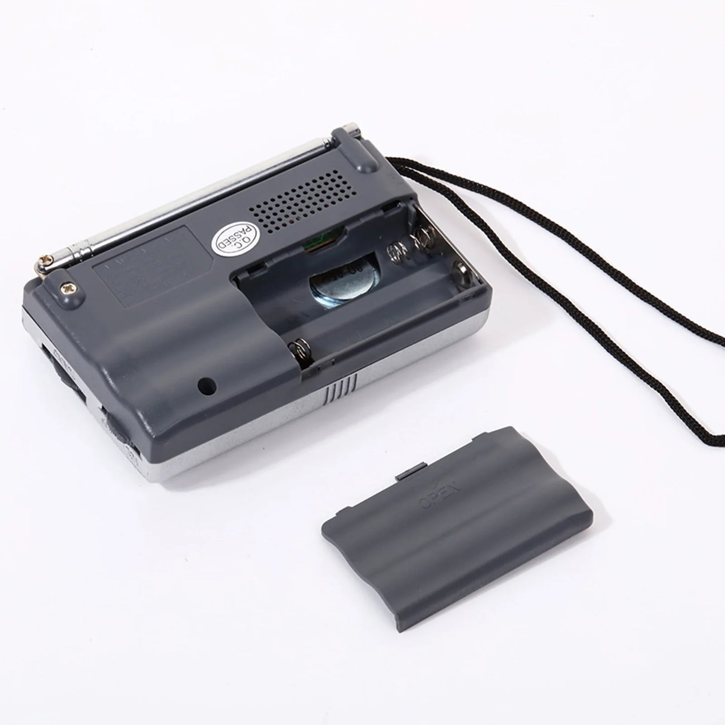 Radio FM/AM Small Portable Radio Battery Operated Radio Full-wave Band World Receiver Telescopic Antenna Built-in Speaker