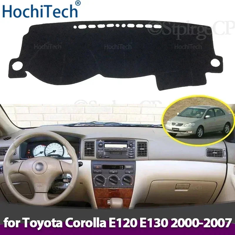 Car Dashboard Cover Mat for Toyota Corolla E120 E130 (2026–2026) – Anti-Glare Instrument Panel Carpet