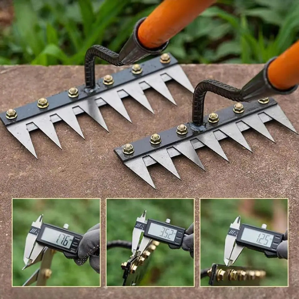 5/6/7/8 Garden Hoe Weeding Tool Digging Wild Vegetables Weeding Loosening Soil Agricultural Farm Tools Menggang Rake Accessories