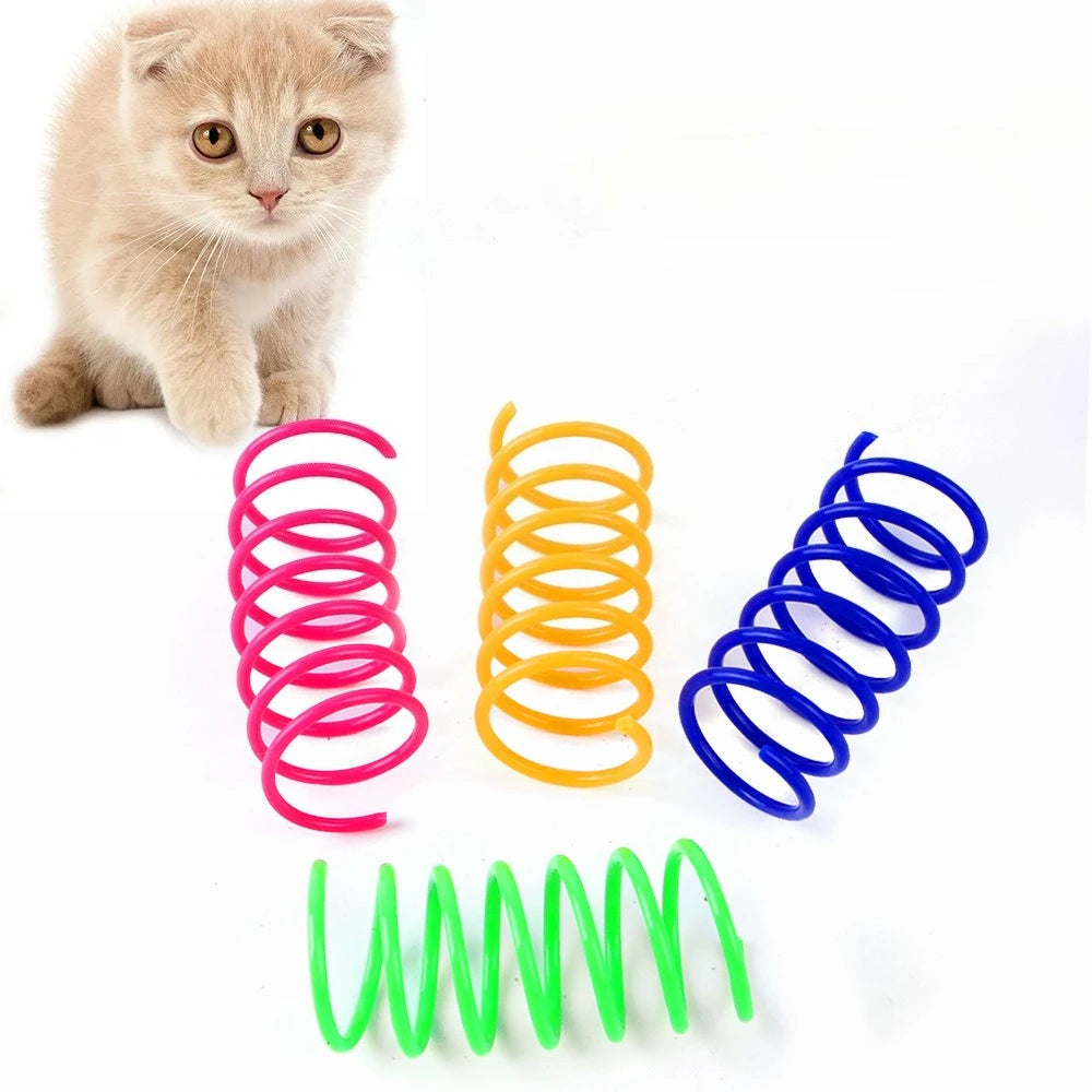 4-Pack Cat Spring Toys - Colorful Spiral Coils – photo 6