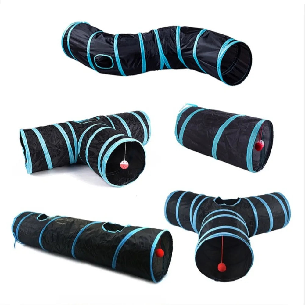 Foldable Cat Tunnel Toy - Breathable S & T Shape Play Tunnel – photo 3