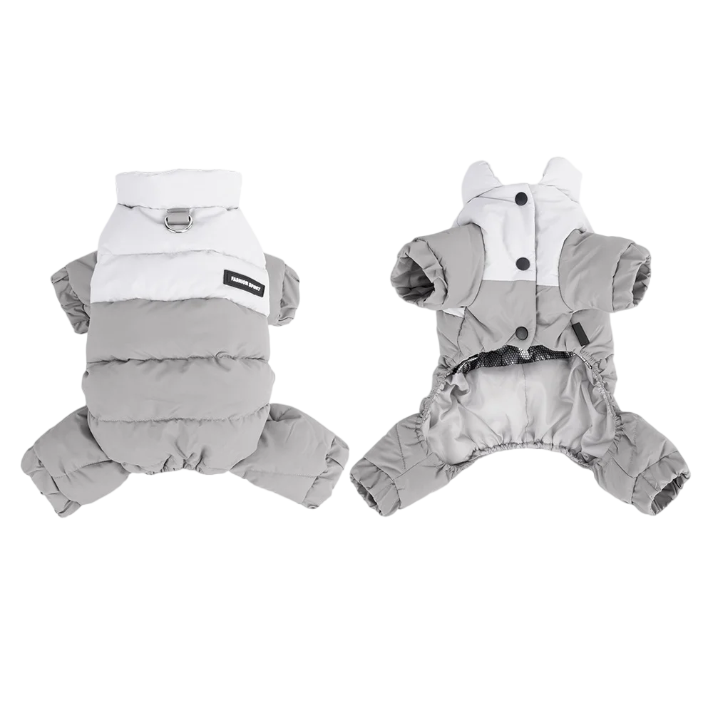 Four-Leg Dog Snowsuit - Warm Winter Jumpsuit for Small Dogs - photo 6