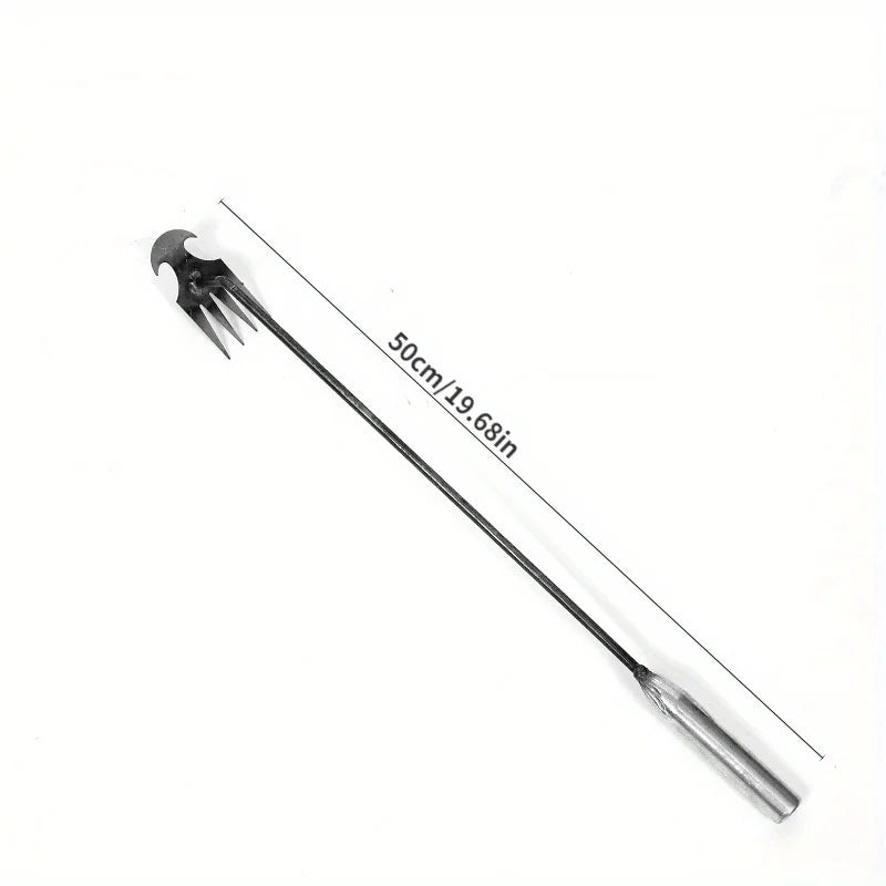 2-in-1 Garden Weeder & Rake – Manganese Steel Rooting Shovel for Weeding, Digging & Loosening Soil
