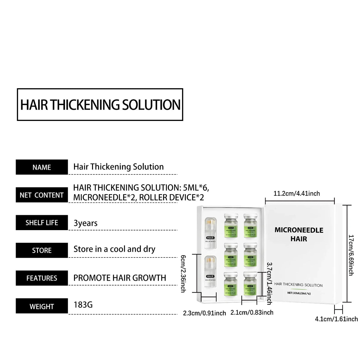 Scalp Care Kit with Derma Roller & Nourishing Serum