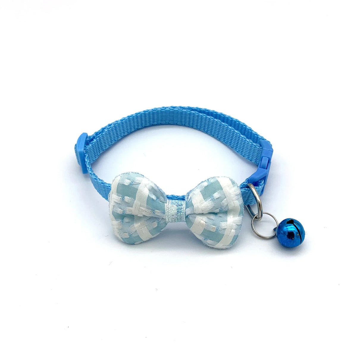 Bow Cat Collar with Bell - Soft Adjustable Kitten Collar – photo 6