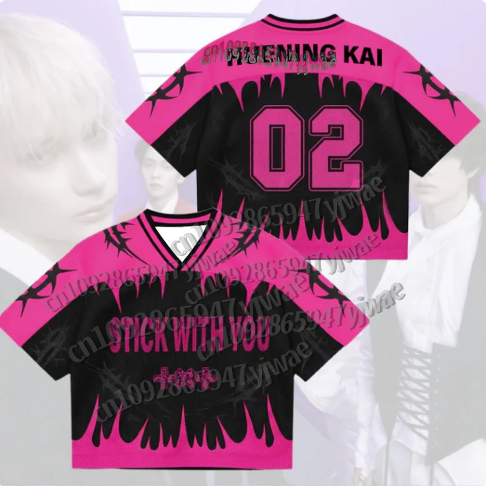new in Summer Men's&Women's Album TXT Jersey Thorn Tree Stick With You Fans Gift Plus Size Fashion Street Top Casual T-shirt