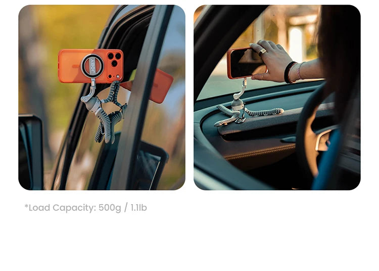 JOBY PZ01 Flexible Phone Tripod Aluminum Alloy Magsafe Adapter Ring Magnet Mini Octopus Tripods for iPhone Travel Vlog Tiktok