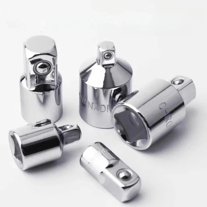Sockets Set 1/4 Adapter 3/8 Adapter At 1/2 Tools For Mechanic 6pcs Ratchet Wrench Stainless Steel Converter Sleeve Head