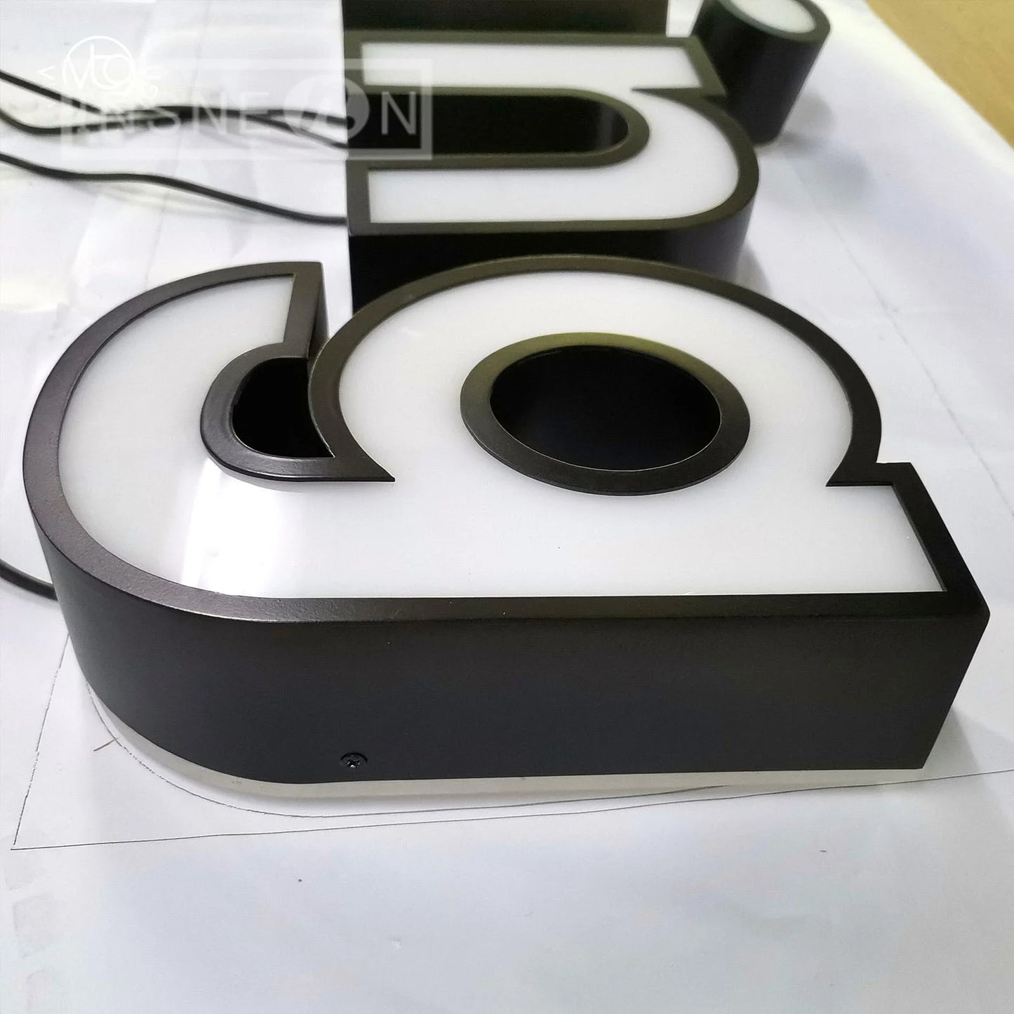 Custom 3D LED Business Sign — Illuminated Metal Letter Logo