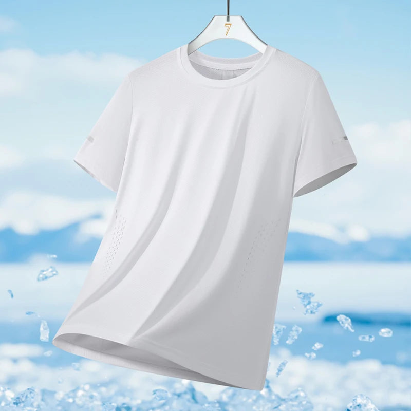 Men's Quick-Dry Reflective Running T-Shirt (S–5XL)