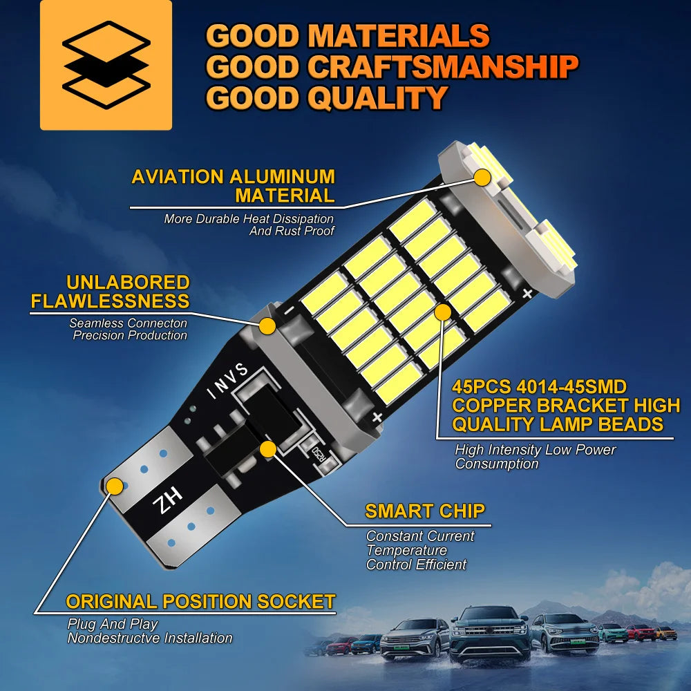 LED Backup / Reverse Lights 6000K, CANbus (2-Pack) — Chevrolet Silverado (2014–2023)