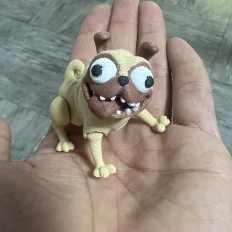 3D Printed Jointed Dog Figurine - Poseable Desk Toy & Ornament - photo 7
